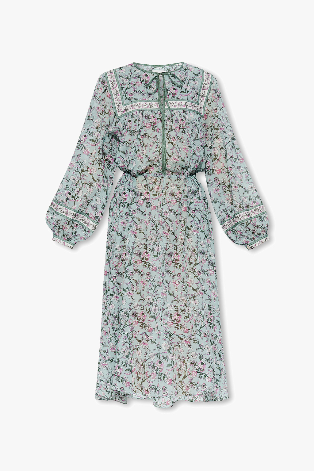 Green 'Greila' dress with floral motif Marant Etoile - Shade Green 'Greila' dress with floral motif Marant Etoile - Shade